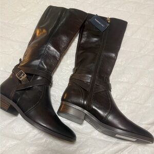 Naturalizer Dark Brown Heeled Boots